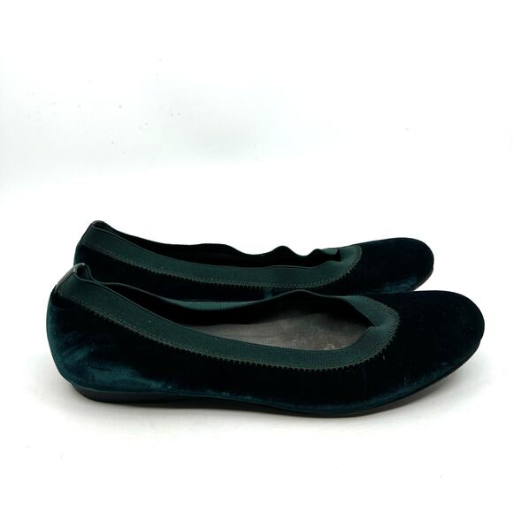 Stuart Weitzman Suede Whipstitch Trim Ballet Flats 6 US - Picture 3 of 10